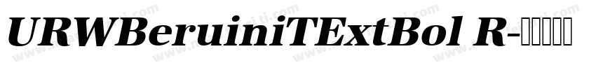 URWBeruiniTExtBol R字体转换